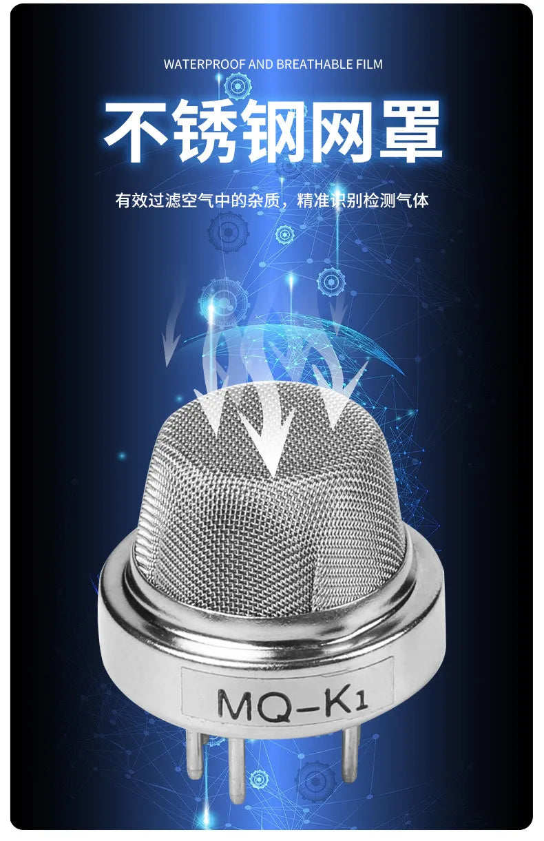 MQ Semiconductor Detects Ammonia Hydrogen Methane Propane Gas Sensor