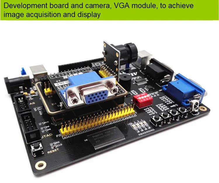 Educational DIY Kit Electronic Altera CycloneIV EP4CE10 FPGA PCB Demo Board with PS/2 UART VGA LCD Camera Network USB Blaster