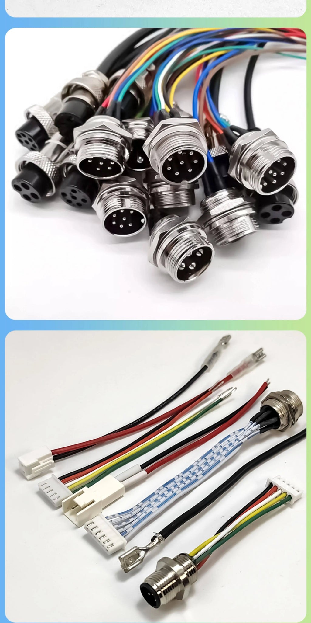 250V Aviation Plug Socket GX20 7-20A  with Wire 2 3 4 5 6 7 8 9 10 12 Pin Connector Cable Male and Female Connection Line