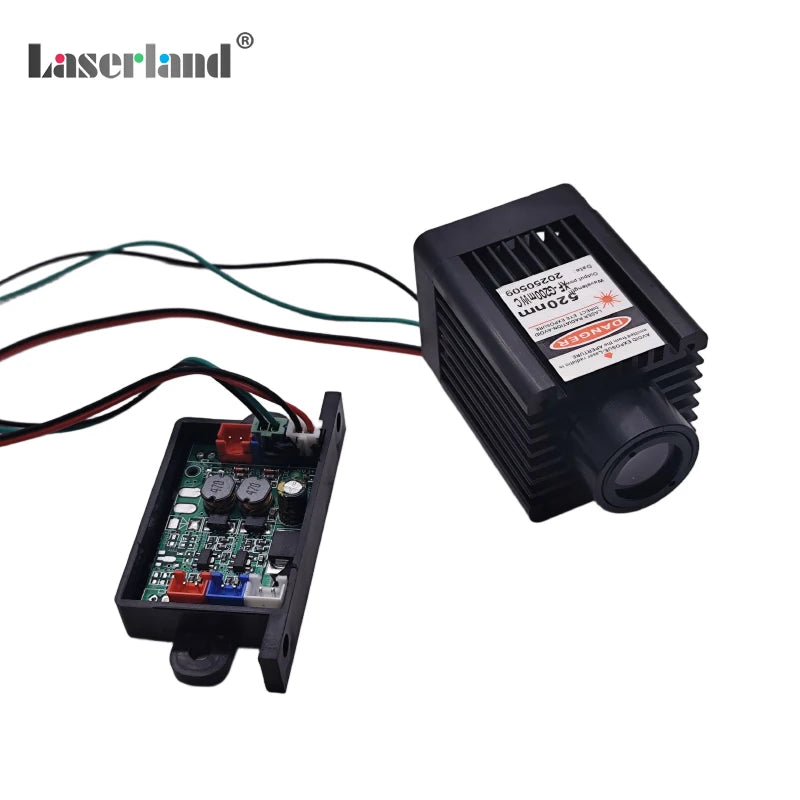 520nm 200mw Fat Green Diode Laser Module TTL for Stage KTV Bird Scaring