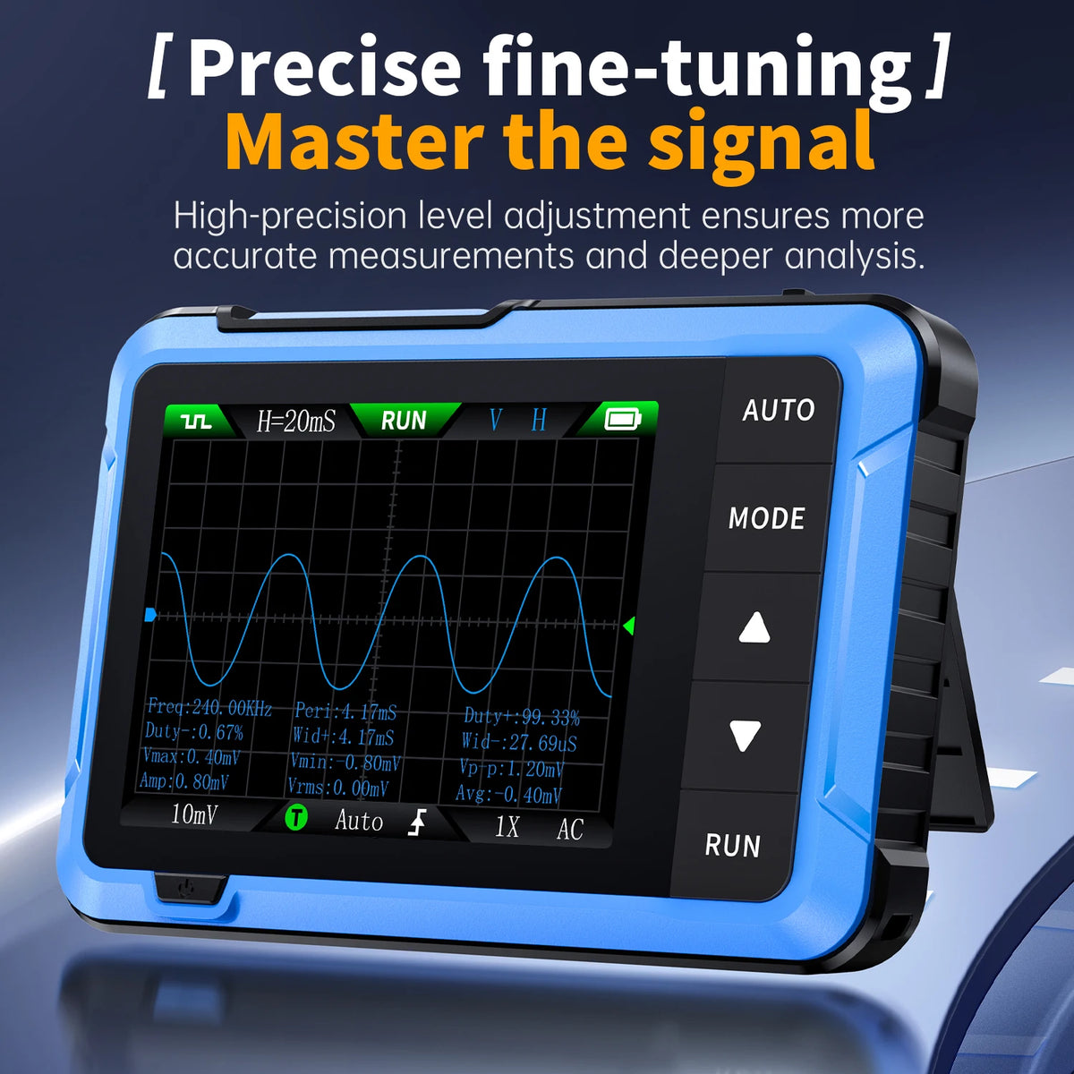 FNIRSI New DSO510 DSO152 DSO153 Mini Handheld Digital 2 IN 1 Oscilloscope Portable 48MS/s 10MHz Bandwidth Electronic Repair Tool