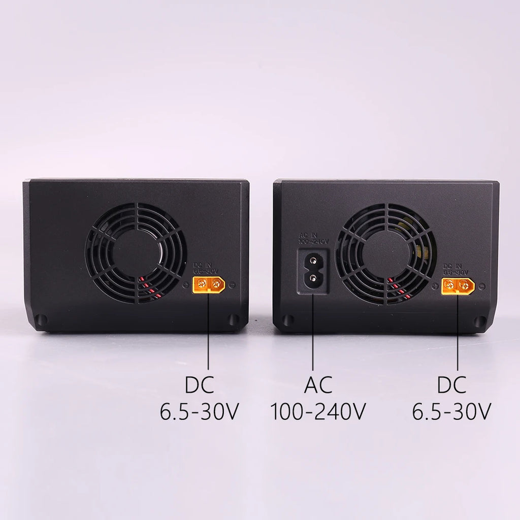 HOTA D6 Pro AC 200W DC 650W 15A*2 Dual Channel Lipo Charger Support Power Distribution 1-6S Battery Charger for RC Models Parts