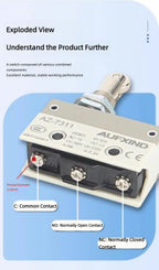 10A 250V AZ Waterproof Microswitch Travel Micro Limit Switch Small Horizontal Roller Lever AZ-7312 AZ-7311 AZ-7121 AZ-7310 TZ