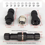 5/20Sets GX16 Aviation Connector M16 Waterproof Back Nut Docking Male&Female Plug And Socket 2/3/4pin 5pin 6pin 7pin 8pin 9pin