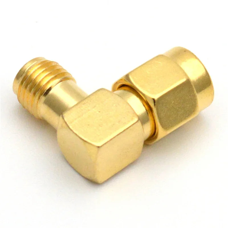 5PCS SMA To SMA Male Female Straight Connector 90 Degree Right Angle RPSMA To RP-SMA Male Adapter RF