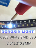 500pcs Time-limited Limited Surface Mount XIASONGXIN LIGHT 0805 White Smd Led Super Bright Lamp Lights-emitting Diodes