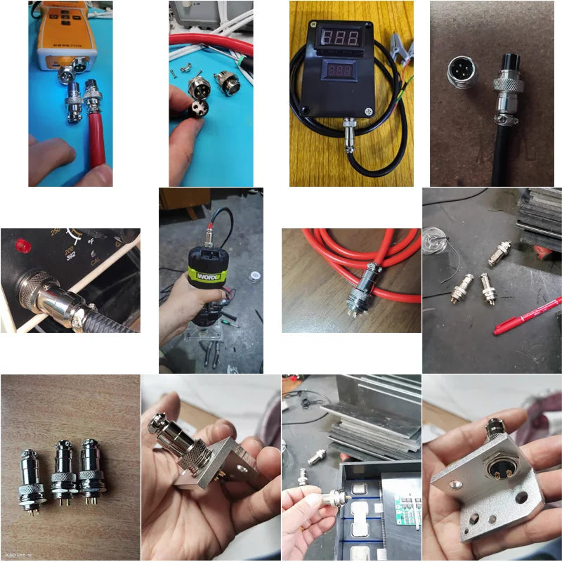 GX16 Gold Plated Aviation Male Plug / Female Socket Industrial Welding Connectors 2PIN 3PIN 4PIN 5PIN 6PIN 7PIN 8PIN 9PIN 10PIN