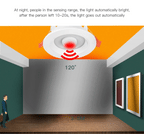 5W 10W 15W 20W PIR Motion Sensor Downlight 85-265V Human Infrared Induction LED Spotlight for Entrance Corridor Hallway Stairs