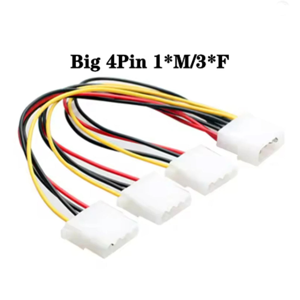 20cm Power 6Pin 8Pin 4Pin 15Pin SATA Male to 4Pin IDE Molex Female 15Pin SATA Female Power Cable Computer Cable 6Pin To 8Pin