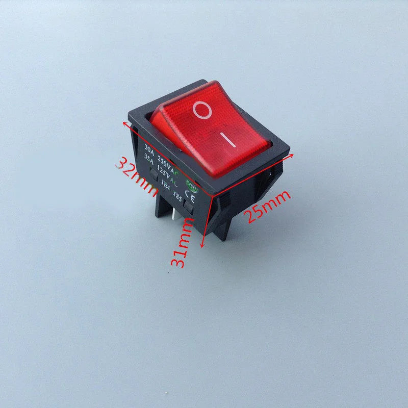30A 32A 50A 12V 24V Battery Main Switch Large Current On-off with XT60/T Plug 14AWG Wire for RC Tug/Bait Boat 550 775 Motor