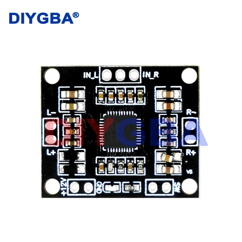 12V Mini Hi-Fi PAM8610 Audio Stereo Amplifier Board 2X10W Dual Channel D Class(High efficiency) Adjust the volume