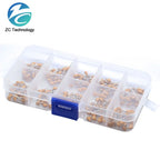 300pcs 10Value 50V 10pF 20pF 30pF 47pF 56pF 68pF 100pF 1nF 10nF 100nF Multilayer Ceramic Capacitor Assortment Monolithic Kit Box