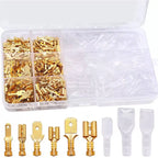 Box Insulated Male Female Wire Connector 2.8/4.8/6.3mm Electrical Crimp Terminals Termin Spade Connectors Assorted Kit 270PCS