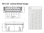 5sets GH1.25 SH1.0 JST1.25 PH2.0 XH2.54 SH/JST/ZH/PH/XH Horizontal / Vertical SMD Pin Header + Housing + Terminal Set 2.54mm