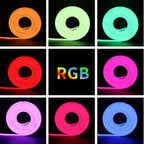 30M 20M 10M RGB LED Neon Strip Light 220V Decor Home Lighting Waterproof Flexible LED Ribbon Remote/Bluetooth/Tuya WiFi Control