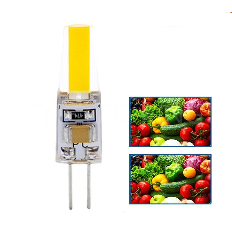 10PCS Dimmable Mini G4 LED COB Lamp 6W Bulb AC DC 12V 220V Candle Lights Replace 30W 40W Halogen For Chandelier Spotlight