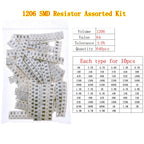 0402 0603 0805 1206 2512 0ohm-10Mohm SMD Chip Fixed Resistor Assortment Kit Electronic components sample pack