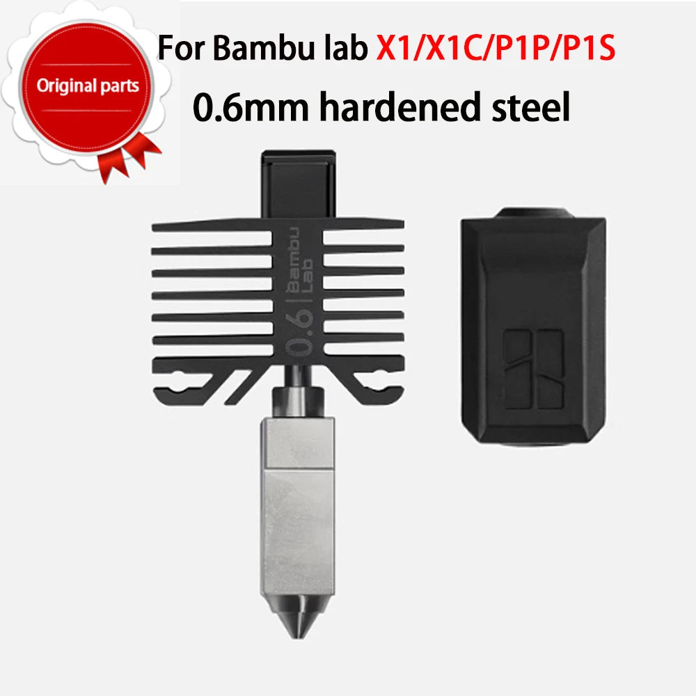 Original Hotend For Bambu Lab X1 X1C P1P P1S Hard Steel Nozzles Bamboo Hotend Thermistor For bambu lab cooling fan P1s X1c Hoend