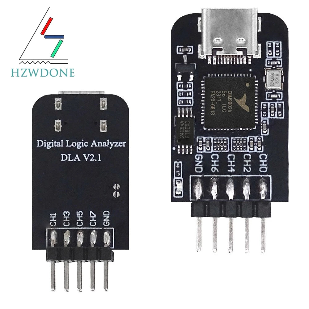 Logic Analyzer Type-C Interface Arm FPGA Debugging Tool 24m Sampling 8 Channels Analyzer Development Board Module