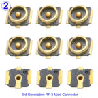 10PCS/Lot U.FL IPX-1st/3rd/4th Compatible Male Plug WiFi Antenna Socket SMT PCB RF Coaxial WiFi Connector Antenna Board Terminal