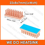 WE DO HEATSINK Small Tiny Useful Pure Copper Heat Sink Without or With Thermal Pad For Raspberry Pi Banana Pi IC Chipset Package
