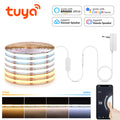 CCT 2700K-6500K Changeable Lamp Tuya Smart Home COB LED Strip Alexa Light Linear LED Tape With Dimmable WiFi LED Dimmer Switch