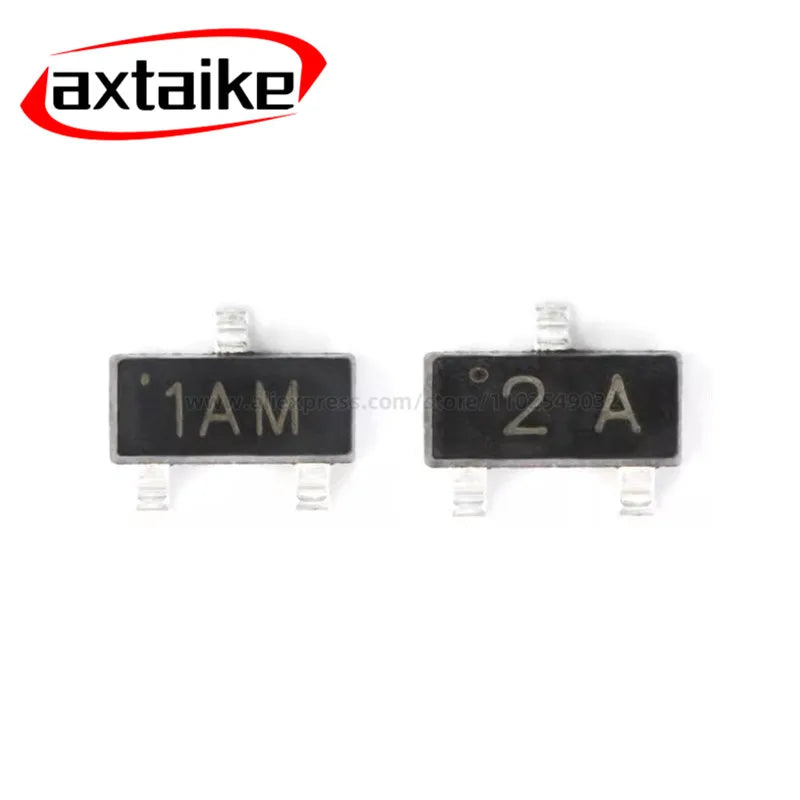 3000PCS 2N3904 2N3906 MMBT3904 MMBT3906 1AM 2A SOT23 SMD Transistors NPN PNP 40V 200mA MMBT3904LT1G MMBT3906LT1G LMBT3906