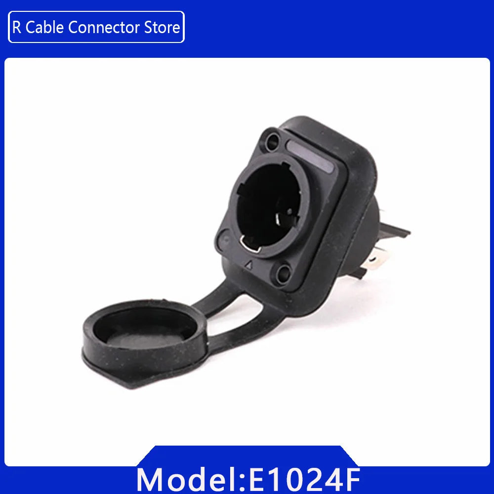 2pcs 3Pins Waterproof IP65 True Locking Powercon Male Plug Jack Power Female Sockets Chassis Wire Connectors