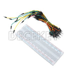 MB-102 Breadboard 400 830 Points Solderless PCB Bread Board Jumper Wire Cable Prototype Board DIY for Arduino Kit
