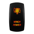 12V-24V Orange Led Rocker Switch Waterproof 20A Amber Light SPST DPDT Toggle Key for Car Boat ATV Camper Motorhome Auto Machine
