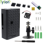 Raspberry Pi 4B 3B+ Camera Case DIY Network Camera with Metal Rotating Bracket