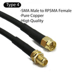 RG58 SMA to SMA Cable Male to Male extension jumper Pigtail male Adapter Cable my SMA  Antenna cable For WIFI 3G 4G GSM Antenna