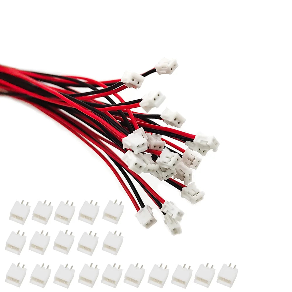 10/50/100 Sets/lot Mini Micro ZH 1.5 2Pin JST ZH 1.5mm Connector with Wires Cable 10cm/15cm/20cm