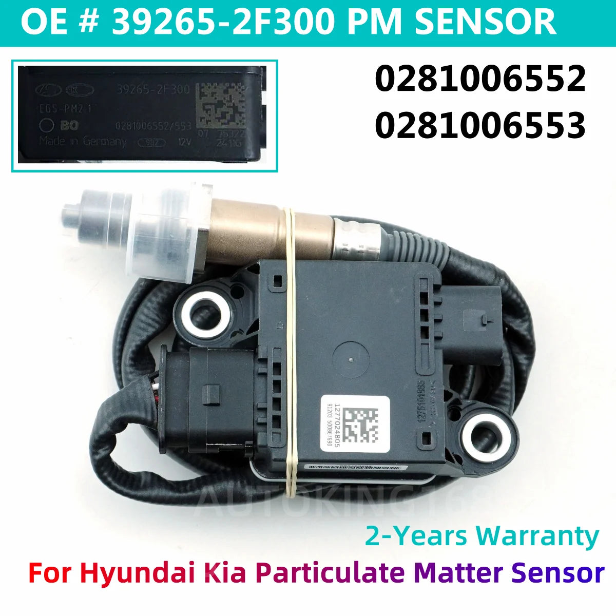 39265-2F300 PM Particulate Matter Sensor 392652F300 0281006552 0281006553 1277022822 For KIA SORENTO Hyundai SANTA FE