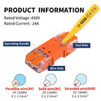 JINH CMK64 Series 18Pcs Mini Quick Connector Universal Compact Push-in Terminal Block Standard Solid Flexible Wires