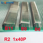 10pcs 2.54mm 1x40P Right Angle Extend Extra Long B6-12mm 90d R1 R2 Gold plated Single Row Cuttable PCB Male RA Pin Header Jumper