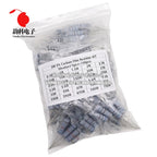 150PCS 300PCS 1W 2W 3W 5W Carbon Film Resistor Assortment Kit 5% Resistance Set 30Kinds 0.1-750 ohm 1K-820K DIY components