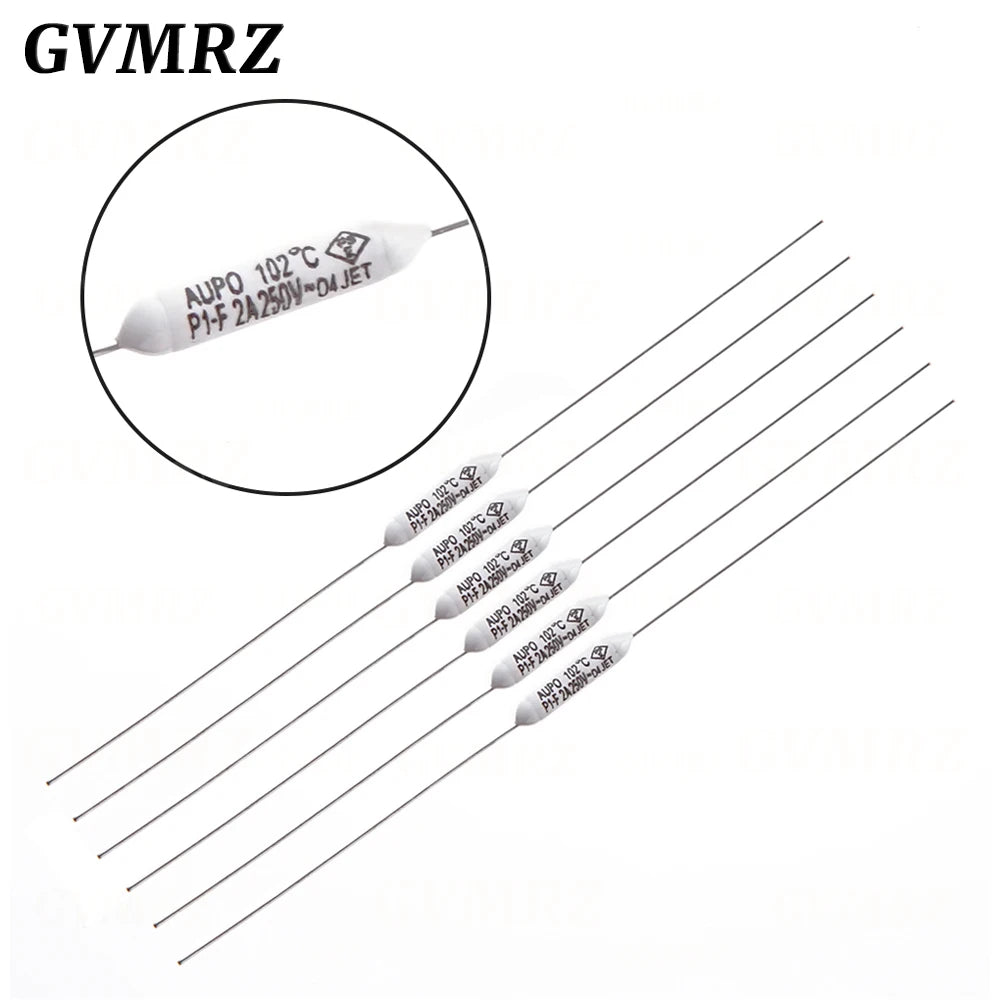 5PCS Temperature Fuse JET RF AUPO 1A 2A 3A 5A 250V 84/102/115/125/130/135/145/150C Degrees