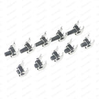100pcs 10value 6x6mm Panel PCB Momentary Tactile Tact Mini Switch kit Box6*6*4.3/5/6/6.5/7/8/9/10/11/12mm Right Angle With stent