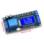 6-30V Micro USB Digital LCD Display Time Delay Relay Module Control Timer Switch Trigger Cycle Module XY-LJ02