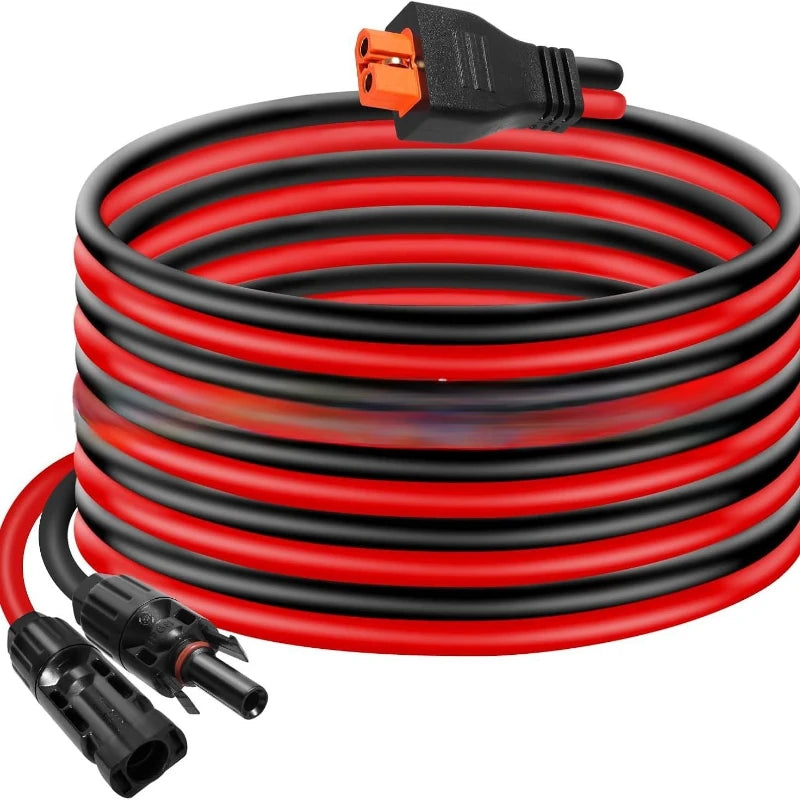 12AWG Solar Rubber-coated XT60 Female Connector To M-C-four  Energy Storage Power Charging Cable XT60 Solar Panel Cable