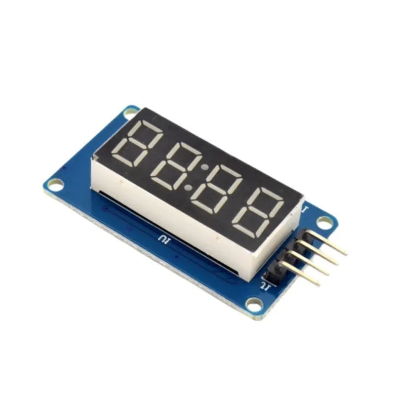 TM1637 4 Bits Digital LED Display Module For Arduino 7 Segment 0.36Inch Clock RED Anode Tube Four Serial Driver Board Pack