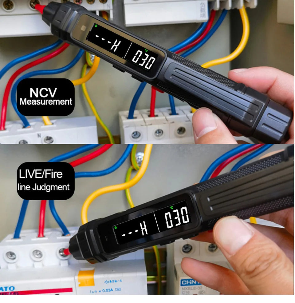 Smart Digital Multimeter 6000 Counts Non Contact High Precision Voltage Detector Pen Auto Range Capacitance OHm NCV Tester