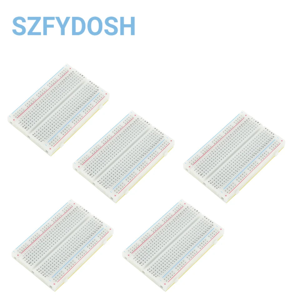 1-10pcs 400 Tie Points Solderless PCB Breadboard Mini Universal Test Protoboard DIY Bread Board for Bus Test Circuit Board