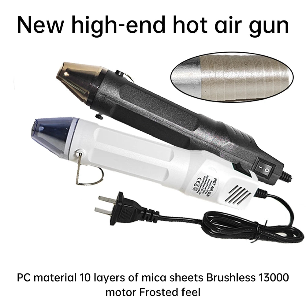 220V Hot Air Gun Electric Hot Dryer Mini Heat Gun 300W DIY Welding Blower For Crafts Shrink Tubing Car Wrap Mobile Phone Repair