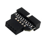 1PCS Front Panel Plug Connector USB3.0 19-pin To USB 9Pin Adapter For Motherboard