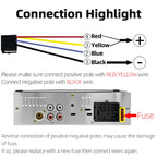 Hippcron Car Radio 1din Srereo MP3 Player Bluetooth FM Receiver With Remote Control AUX/USB/TF Support Phone Charging