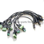 1PC USB 2.0 Female B Micro USB Mini USB Type-C Male to 5 Pin Female Bolt Screw Connector with Shield Terminal Plug Adapter Cable