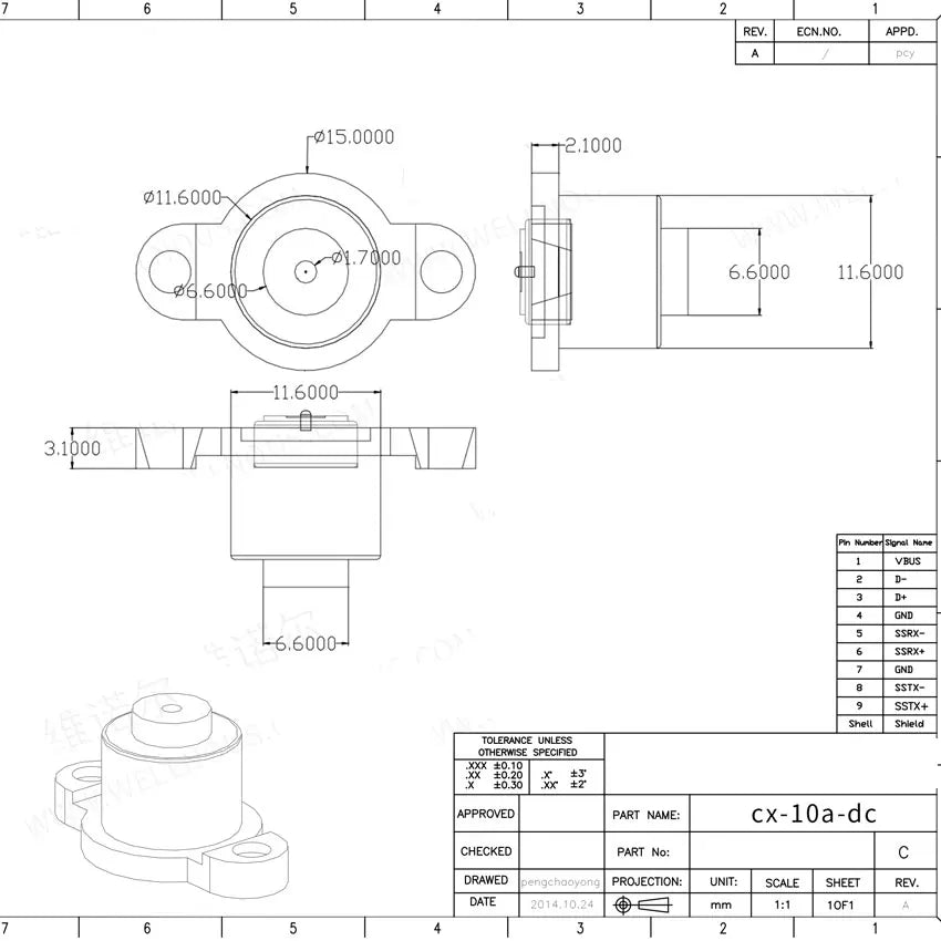 Cltgxdd DC-10A/11A-CX DC-12A-CX DC-15A-CX Magnetic Male Female Connector W/ XH Terminal 8mm 10mm Magnetic Plug With Line  Cable