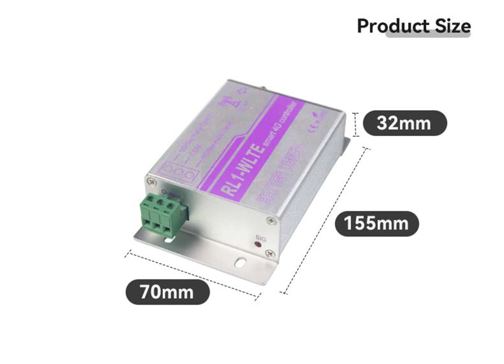 4G GSM SMS Smart Switch Power Plug Socket Module Controllery RL1-WLTE Smart Relay ON/OFF Switch Controller Remote Control